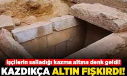 İşçilerin salladığı kazma altın denk geldi! Kazdıkça altın fışkırdı!