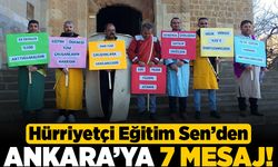 Kahramanmaraş'ta Hürriyetçi Eğitim Sen'den Ankara'ya 7 mesaj!