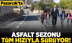 Pazarcık'ta asfalt sezonu tüm hızıyla sürüyor!