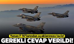 Yunan F-16'lırandan uçaklarımıza taciz! Gerekli cevap verildi!