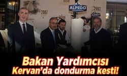 Bakan Yardımcısı Kervan'da dondurma kesti!
