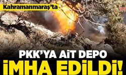 Kahramanmaraş'ta PKK'ya ait depo imha edildi!