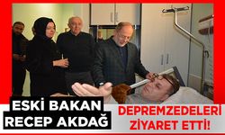 Eski Bakan Akdağ depremzedelere ve KSÜ'yü ziyaret etti