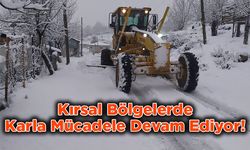 Kahramanmaraş’ın kırsal bölgelerinde karla mücadele ediliyor