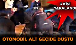 Kahramanmaraş’ta otomobil alt geçide düştü: 3 yaralı