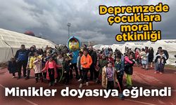 Kahramanmaraşlı depremzede çocuklara moral etkinliği
