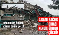 Kahramanmaraş’ta depremde hasar gören bina yıkıldı