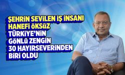 Kipaş Holding Başkanı Hanefi Öksüz, Türkiye'nin 'Gönlü Zengin İş İnsanları' listesinde 30. sırada