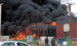 Tekirdağ'da kimya fabrikasında yangın çıktı... Alevler gökyüzünü kapladı