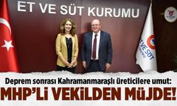 Deprem sonrası Kahramanmaraşlı üreticilere umut: MHP'li vekil müjde!