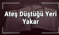 Ateş düştüğü yeri yakar atasözünün anlamı ve örnek cümle içinde kullanımı