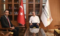Başkan Güngör, Çevre ve Şehircilik İl Müdürü Ahmet Şahin'i ağırladı