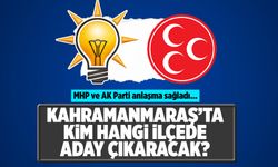 MHP ve AK Parti anlaşma sağladı... Kahramanmaraş'ta kim hangi ilçede aday çıkaracak?
