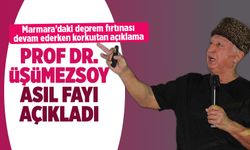 Prof. Dr. Üşümezsoy Marmara'daki asıl fayı açıkladı