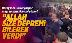 Tribün liderinden Murat Tanış'tan skandal sözler: ''Allah size depremi bilerek verdi!''