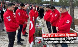 AKUT'un Anlamlı Ziyareti: Kahramanmaraş Deprem Şehitlerini Unutmadı!