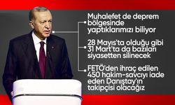 Cumhurbaşkanı Erdoğan'dan iç politika değerlendirmesi! Deprem konutları, FETÖ'den ihraçlar, seçim çalışmaları...