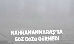 Kahramanmaraş'ta yoğun sis: Göz gözü görmedi