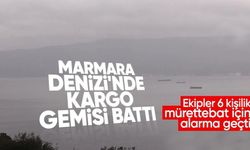 Kritik durum: Marmara Denizi'nde kargo gemisi sulara gömüldü! Kurtarma çalışmaları hızla sürüyor