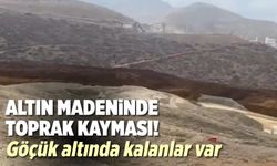 Erzincan’da feci olay! Toprak kaydı iş makineleri toprak altında