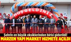 Şehrin en büyük eksiklerinden birisi giderildi! Marzen Yapı Market hizmete açıldı