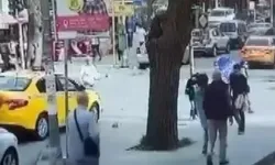İstanbul Güngören'de taksici ile yaya yumruk yumruğa kavga etti