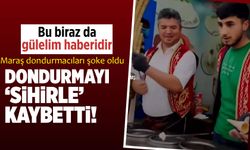 Maraş Dondurmacısını Şaşkına Çeviren İllüzyonist Müşteri!