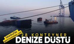 Liman gemi trafiğine kapatıldı: 28 konteyner denize düştü!