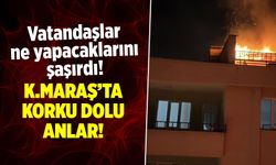 Kahramanmaraş'ta Çatı Katındaki Yangın Korku Saatleri Yaşattı!