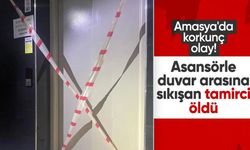 Amasya'da asansörle duvar arasına sıkışan tamirci hayatını kaybetti