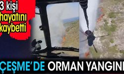 Çeşme'de orman yangını: 3 kişi can verdi
