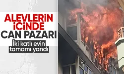 Ankara'da alevler evi yuttu: Mahsur kalanlar kurtarıldı!