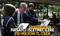 Ticaret Bakanlığı fırsatçı işletmelerin ensesine çöktü! 210 milyon TL para cezası