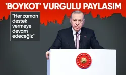 Erdoğan'dan Filistin'e destek paylaşımı: Boykot vurgusu yaptı!