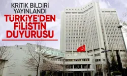 Dışişleri Bakanlığı'ndan Filistin duyurusu: Kalıcı ateşkes çağrısı yapıldı