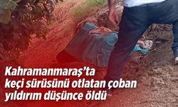 Kahramanmaraş'ta keçi sürüsünü otlatan çoban yıldırım düşünce öldü