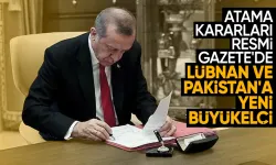 Cumhurbaşkanı Erdoğan'ın atama ve görevden alma kararları yayımlandı