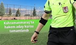 Kahramanmaraş'ta futbol hakemliğine yeni yüzler katıldı