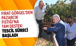 Fırat Görgel'den Pazarcık Fıstığı'na Tam Destek: Tescil Süreci Başladı