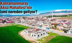 Kahramanmaraş Aksu Mahallesi'nin ismi nereden geliyor?