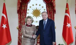 Başkan Erdoğan Dolmabahçe'de Rusya Federasyon Konseyi Başkanı Matviyenko'yu kabul etti