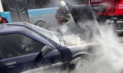 Kahramanmaraş'ta iki araçta yangın çıktı