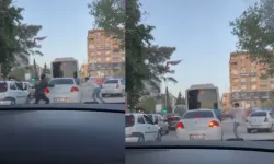 Kahramanmaraş'ta trafikte kavga çıktı, ortalık birbirine girdi