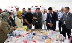 Kahramanmaraş'ın ilçelerinde kursiyerlerin el emeği sergilendi