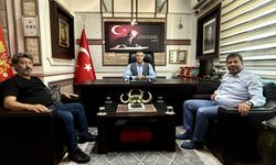 KRY Başkanı Korkmaz, İnşaatçılar odası başkan adayı Çalkaya ile istişare etti