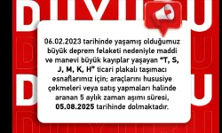 Kahramanmaraş Belediyesi’nden Uyarı: Deprem Mağduru Plaka Sahipleri İçin Süre Doluyor