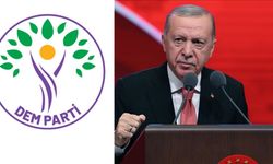 Cumhurbaşkanı Erdoğan ile DEM Parti heyeti toplantı halinde