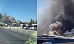 Kahramanmaraş'ta yangın! Fabrika alevlere teslim oldu