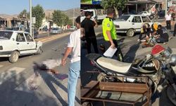 Kahramanmaraş'ta ara sokaktan çıkan motosiklet, otomobile çarptı!