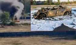 Gümrükte krize giren sürücü arabasını yaktı